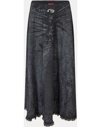 DIESEL - De-Hannie-Fsh Denim Skirt - Lyst