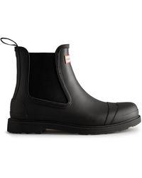 HUNTER - Commando Chelsea Boots - Lyst