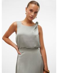 Vero Moda - Rita Knot Woven Cami Vest - Lyst