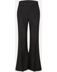 Balenciaga - High Rise Wide Leg Trousers - Lyst