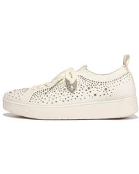 Fitflop - Rally Ombre-Crystal Knit Trainers Size 3 - Lyst
