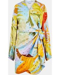 Never Fully Dressed - Sky Vienna Wrap Dress - Lyst