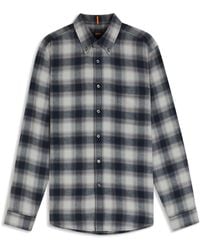 BOSS - Check Shirt, Eye-Catching Print - Lyst