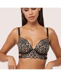 Wolf & Whistle - Aisha Optical Embroidery Bra - Lyst