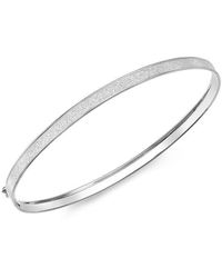 Be You - 9ct White Gold Stardust Bangle - Lyst