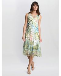 Gina Bacconi - Emilia Double Layer A-Line Dress - Lyst