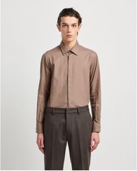Emporio Armani - Long Sleeve Patterned Shirt - Lyst