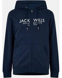 Jack Wills - Pinebrook Graphic Zip Hoodie - Lyst