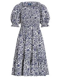 Polo Ralph Lauren - Off-the-shoulder Cotton Dress - Lyst