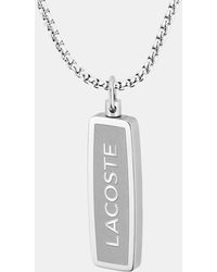 Lacoste - District Reversible Pendant Necklace - Lyst