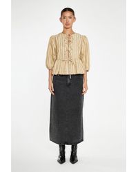 Glamorous - Stripe Tie-Front -Top - Lyst