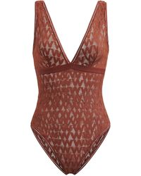 Wolford - Net Logo Bodysuit - Lyst