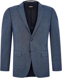BOSS - H-Huge-Mm-C Structured Fit Suit Jacket - Lyst