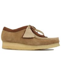 Clarks - Wallabee Sandstone Combi Shoes - Lyst