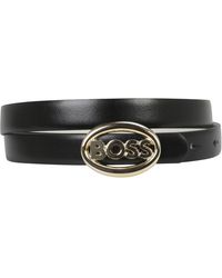 BOSS - Icon Hardware Leather Belt - Lyst