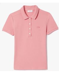 Lacoste - Slim-Fit Stretch Mini Piqué Polo Shirt - Lyst