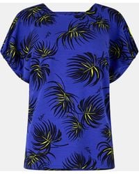 Biba - Jersey Tab Short-Sleeve Blouse - Lyst
