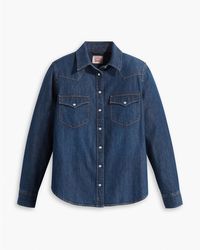 Levi's - Ultimate Western Cotton Long-Sleeve Denim Shirt - Lyst
