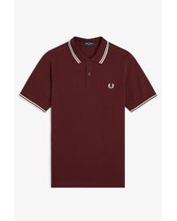 Fred Perry - F Perry Short Sleeve Twin Tipped Polo Shirt - Lyst