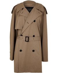 Balenciaga - Bal Cropped Trench Coat - Lyst