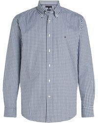 Tommy Hilfiger - Flex Poplin Gingham Long-Sleeve Patterned Shirt - Lyst
