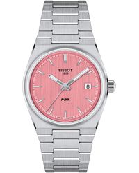 Tissot - Prx Stainless Steel Water Resistant Analogue Quartz Watch - Lyst