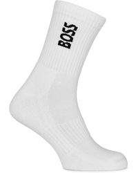 BOSS - Bodywear 3 Pack Socks With Logo Detail (Crew) - Lyst