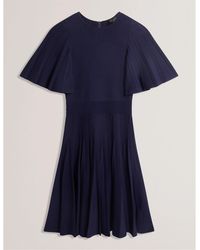Ted Baker - Knitted Skater Mini Dress - Lyst