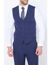 Studio - Regular Fit Navy Suit Waistcoat - Lyst