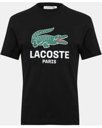 Lacoste - Large Croc Regular Fit T-Shirt - Lyst