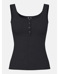 Pieces - Kitte Cotton Slim-Fit Tank Top - Lyst