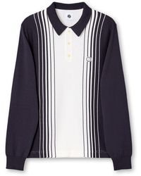 Pretty Green - Gradient Knitted Long-Sleeve Polo Shirt - Lyst