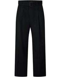 Emporio Armani - Wide Leg Trousers - Lyst