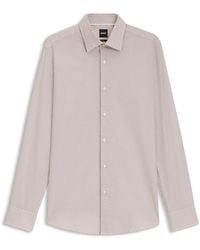 BOSS - Hbb Hankkent Patterned Long-Sleeve Shirt - Lyst
