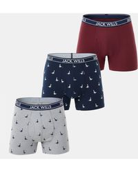 Jack Wills - Jw Daundley Boxers 3 Pack - Lyst