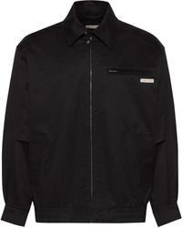 Calvin Klein - Logo Shirt Jacket Long Sleeve Zip Parka - Lyst