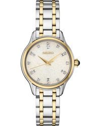 Seiko - Diamond Set Analogue Quartz Watch - Lyst