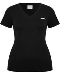 Slazenger 1881 - Ladies V Neck Tee Shirt - Lyst