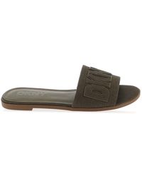 DKNY - Willow Flat Sliders Size 4.5 - Lyst