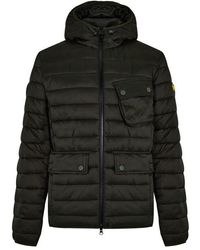 Barbour - Racer Ouston Hooded Quilted Jacket - Lyst