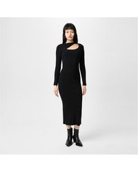 Jack Wills - Slash Midi Dress Ld44 - Lyst