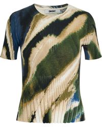 DKNY - Printed Mix Rib Crew-Neck Short-Sleeve Slim-Fit Baby T-Shirt - Lyst