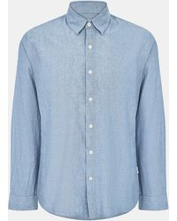 Peter Werth - Harlan Long Sleeve Plain Shirt - Lyst