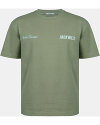 Jack Wills - Script Mix Cotton Short Sleeve Oversized T-Shirt - Lyst