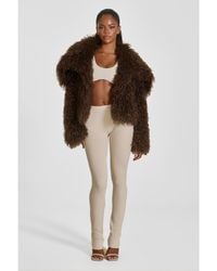 Mars the Label - Mongolian Faux Fur Teddy Coat - Lyst