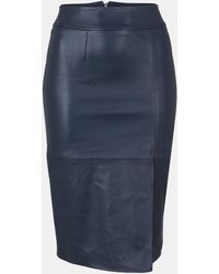 BOSS - Setora Leather Shorts - Lyst