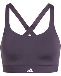adidas - Tlrdim Luxe Non Wired High Impact Sports Bra - Lyst