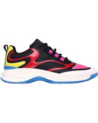 Skechers - Glossed Hot Melt Embossed Neoprene Low-Top Trainers - Lyst