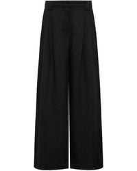 St. Agni - Pleat High Rise Wide Leg Trousers - Lyst