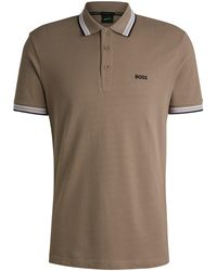 BOSS - Paddy Polo Shirt With Contrast Tipping - Lyst